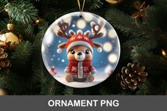 3D christmas ornament - reindeer Product Image 1