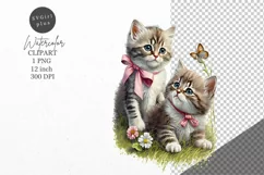 Kitten clipart, Cat clipart, Watercolor clipart Product Image 1