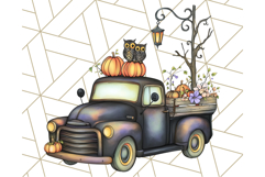 Halloween Cottagecore Truck PNG Clipart, Fall Style Clip Art Product Image 3
