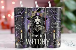 Feelin' Witchy Tumbler Wrap | Sublimation | Tumblers Product Image 1