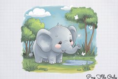 Watercolor Safari Adventure Clipart PNG Product Image 1
