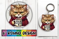Joyful Ornaments Circle PNG, Grumpy Cat Product Image 1