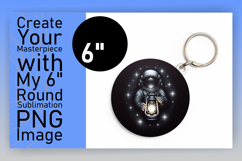 Dynamic Round Design for Sublimation , Astronaut Product Image 1