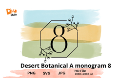 Desert Botanical Monogram Product Image 1