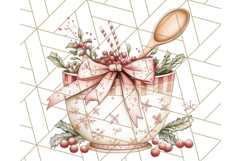 Christmas Cottagecore Kitchen Clipart PNG, Holiday Decor Product Image 3