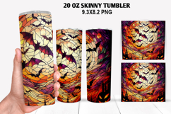 Halloween Skinny Tumbler 20oz Wrap Design, Halloween Tumbler Product Image 1