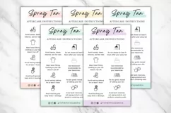 Spray Tan Pre Care & Aftercare Card Template - Mini 5 Colors Product Image 4