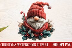 Christmas Gnome Clipart, Winter Clipart Product Image 1