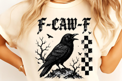 F-CAW-F Funny Halloween PNG, Trending Halloween PNG, Spooky Product Image 9