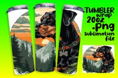 Mountain Trek Pup Tumbler Wrap - Sublimation Product Image 1