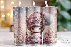 Christmas Doll Tumbler Wrap | Sublimation Product Image 1