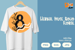 Herbal Muse Boho Floral Monogram Product Image 1