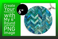 Colorful Stripe Pattern Round Design with Glitter Product Image 1