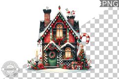 Christmas House Sublimation - Clipart PNG Design Product Image 1