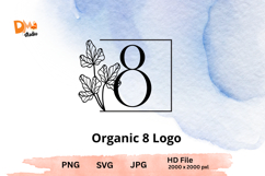 Organic Logo Monogram - Elegant Nature JPG | PNG | SVG Product Image 1