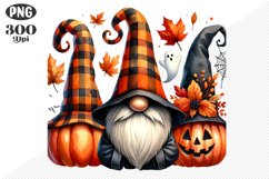 Halloween Gnomes Sublimation - Clipart PNG Design Product Image 1