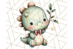 Christmas Dinosaur Party Png, Dino Clipart PNG Product Image 3