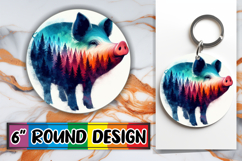 Radiant Round Designs for Gifts, Animals Art Product Image 1
