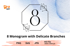 Monogram with Delicate Branches Product Image 1
