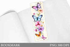 Butterflies Bookmark Design. Butterfly Bookmark Sublimation Product Image 1