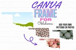 Canva Frame for Oklahoma Digital Template Product Image 1