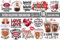 Retro Valentine Sublimation Bundle PNG Product Image 1