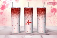 Valentine’s Glitter Tumbler Sublimation | Skinny 20 oz Product Image 8