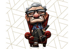 Grumpy Old Man PNG Clipart, Funny Father’s Day Graphics Product Image 3