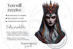 Fantasy Rulers Clipart PNG, Fantasy King &amp; Queen Portraits Product Image 2