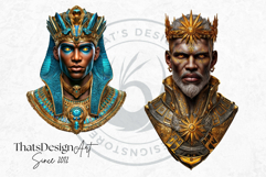 Fantasy Rulers Clipart PNG, Fantasy King &amp; Queen Portraits Product Image 4