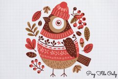 Scandinavian Folk Art Christmas Clipart PNG Product Image 1