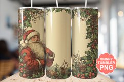 Santa Christmas Tumbler | Christmas Tumbler Wrap Product Image 1