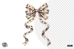 Patriotic American Bows PNG - 4th Of July Clipart Product Image 1