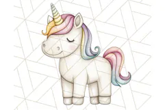 Fairy Tale Unicorn PNG Pastel Magic Clipart, Fantasy Rainbow Product Image 3
