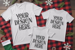 Christmas Family Matching Group T-Shirt Mockups | Holiday Fl Product Image 1