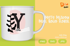 Misty Meadow Muse Boho Floral Monogram Product Image 1