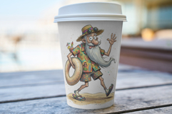 Whimsical Summer Beach Grandpa Clipart Product Image 6