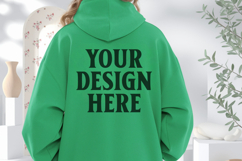 Irish Green Gildan 18500 Hoodie Mockup, Unisex Sweatshirt Mo Product Image 1