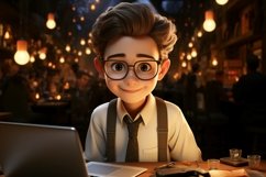 3D Character Child Boy it_support with relevant environment Product Image 1
