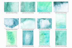 35 Light Sea Green Watercolor Backgrounds, Artistic Textures Product Image 7