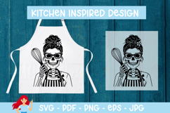 Cute woman skeleton SVG, Skeleton SVG Product Image 1