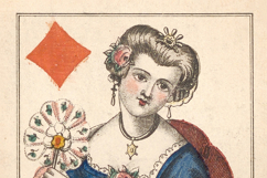 Antique Austrian Tarot Deck Queens Only Restored Images Product Image 4