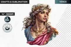 Roman Goddess Clipart, Venus, Roman mythology graphics Product Image 1