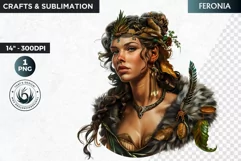 Roman Goddess Clipart, Feronia, Roman mythology graphics Product Image 1