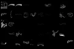 350 MUSIC NOTES TRANSPARENT PNG FILES, PHOTOSHOP OVERLAYS Product Image 8