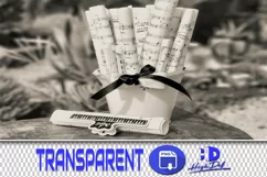 350 MUSIC NOTES TRANSPARENT PNG FILES, PHOTOSHOP OVERLAYS Product Image 1