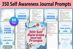 350 Self-Awareness Journal Prompts Product Image 1