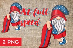 gnome on a skateboard 2 png at bull speed sublimation Product Image 1
