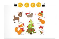 Wintery Forest Critters cutting files svg, dxf, pdf, eps included - cut files for cricut and silhouette - Cutting Files SG Product Image 2
