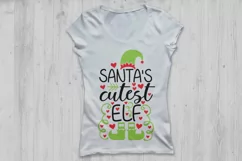 Santa's Cutest Elf Svg, Christmas Svg, Santa Svg, Elf Svg. Product Image 2